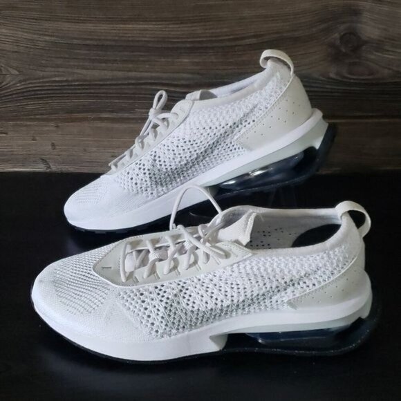 New Nike‎ Air Max Flyknit Racer White Running Sneakers - Picture 2 of 9
